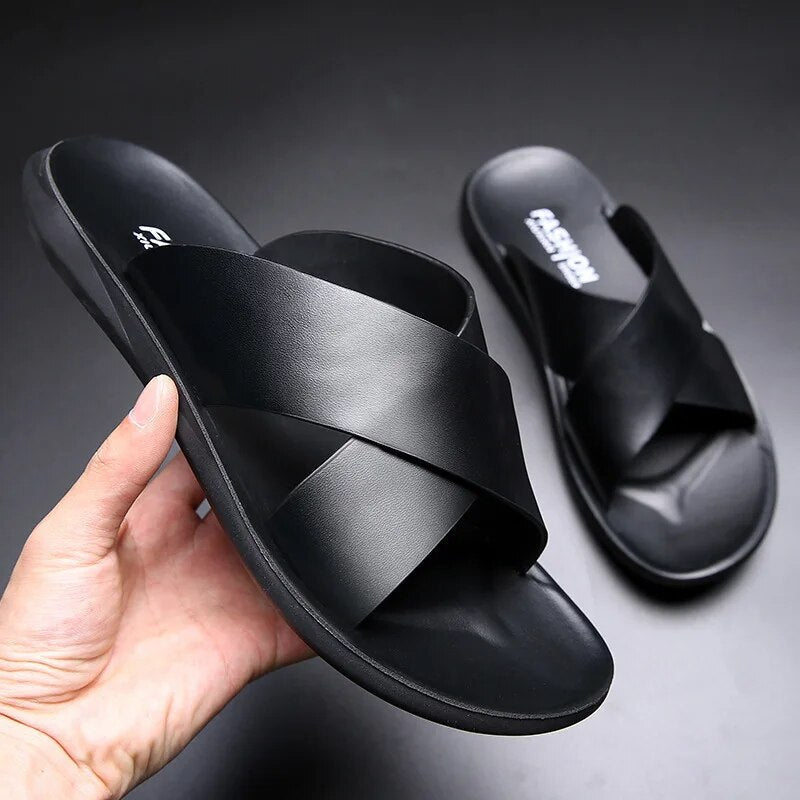 GR | Comfortable non-slip leather sandals