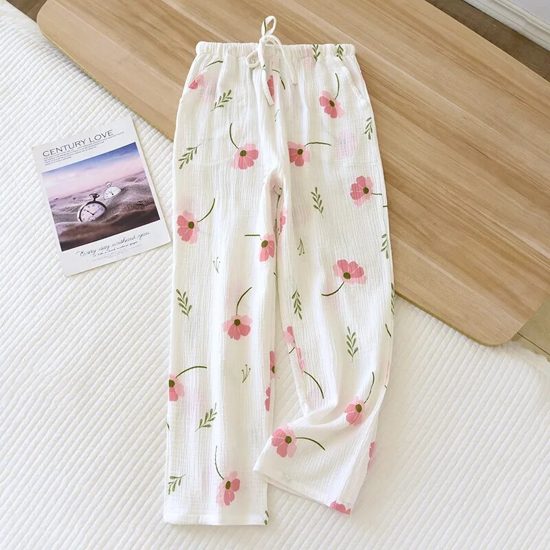 GR - Geblümte Pyjamahose