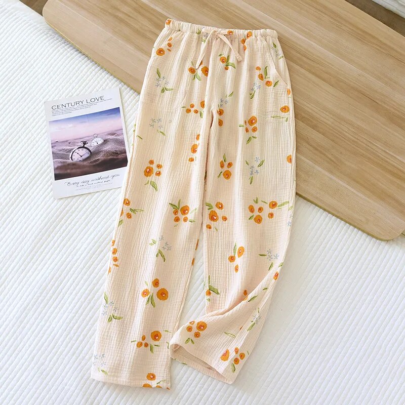 GR - Geblümte Pyjamahose