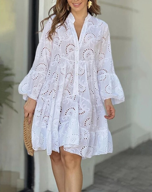 GR - Dress with Cut-Out Patterns