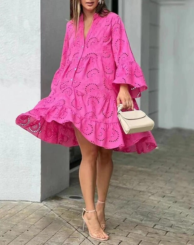 GR - Dress with Cut-Out Patterns