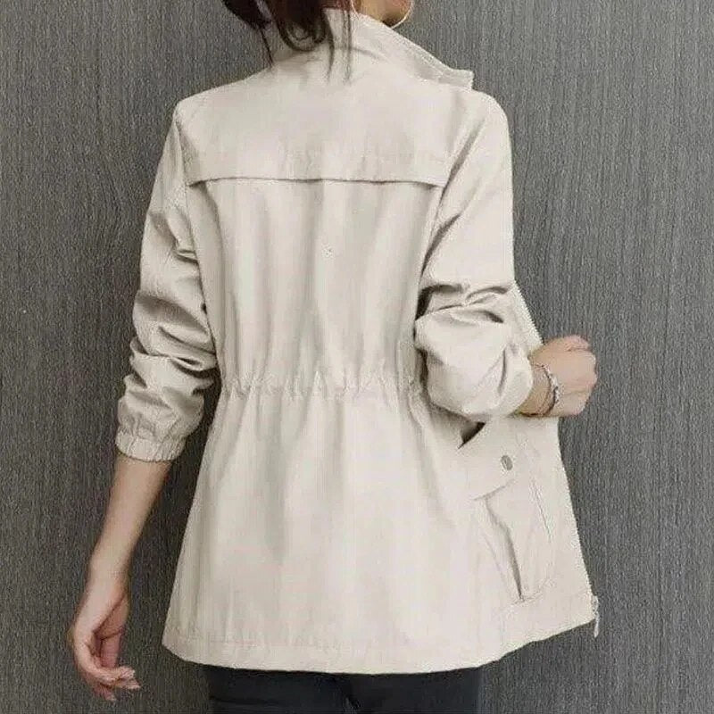 GR | Trench Coat with Zipper for Women