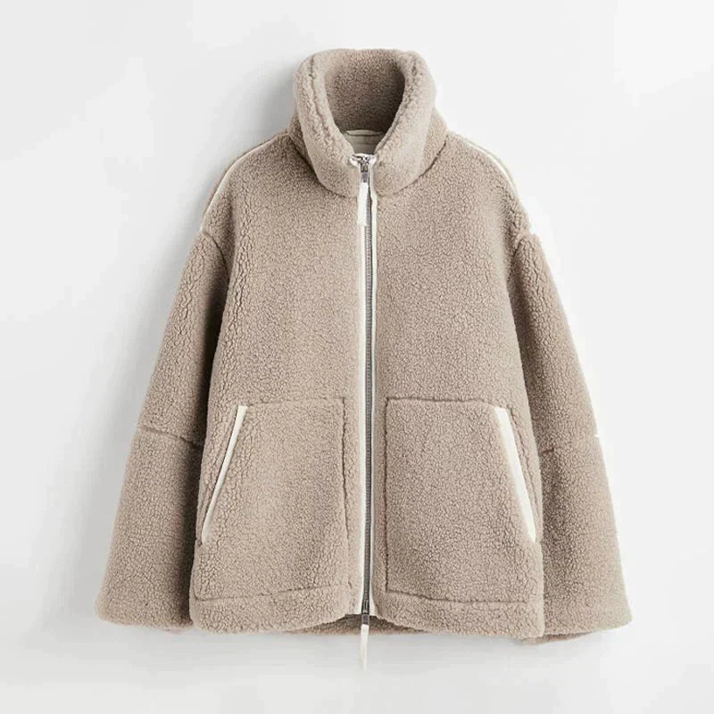 Lambskin leather jacket for women