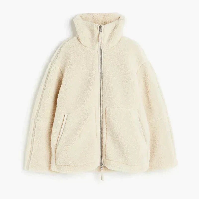 Lambskin leather jacket for women