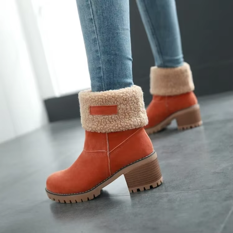GR | Stylish Warm Leather Snow Boots