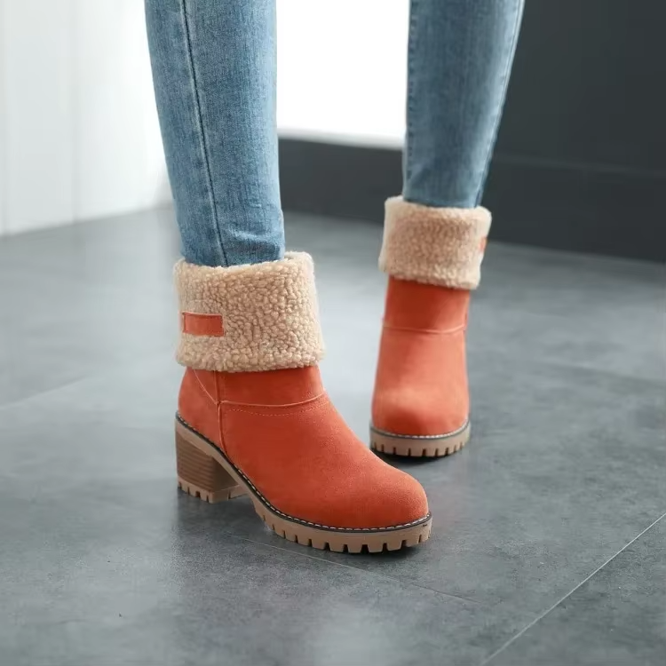 GR | Stylish Warm Leather Snow Boots