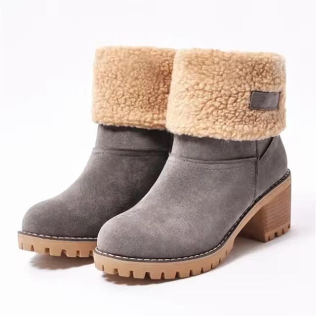 GR | Stylish Warm Leather Snow Boots