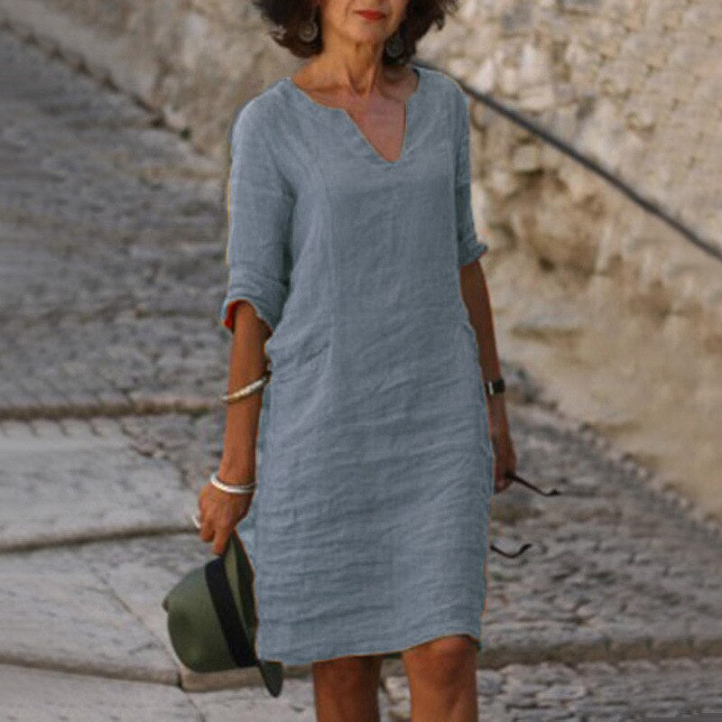 GR | Midi Kleid - Stilvolles und Entspanntes Midikleid für Jeden Tag