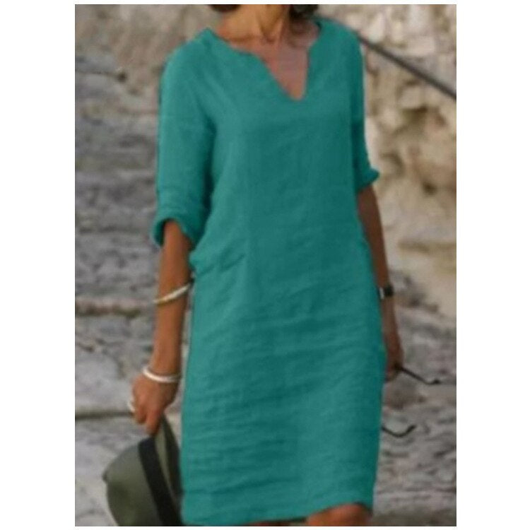 GR | Midi Kleid - Stilvolles und Entspanntes Midikleid für Jeden Tag
