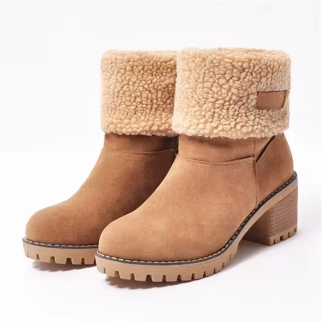 GR | Stylish Warm Leather Snow Boots