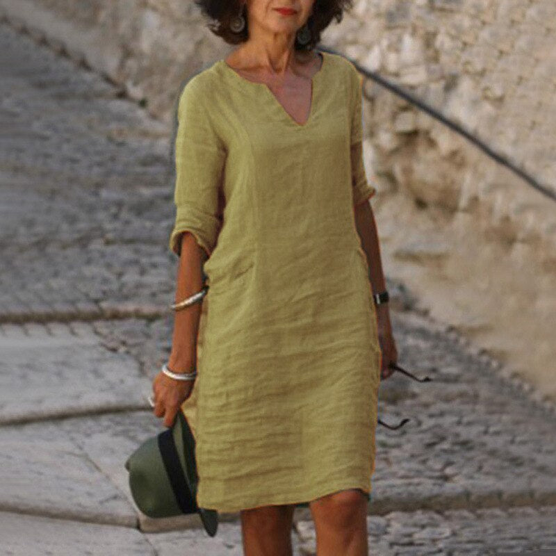 GR | Midi Kleid - Stilvolles und Entspanntes Midikleid für Jeden Tag