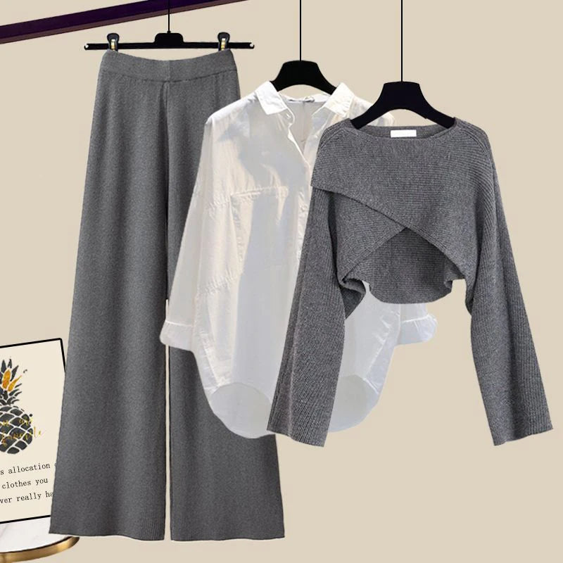 GR | Comfortable and soft three-piece set with long sleeves