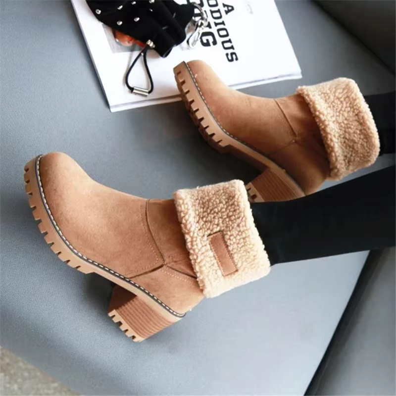 GR | Stylish Warm Leather Snow Boots