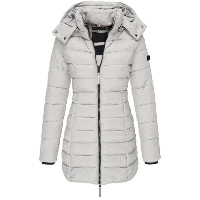 GR | Down jacket with hood and zipper