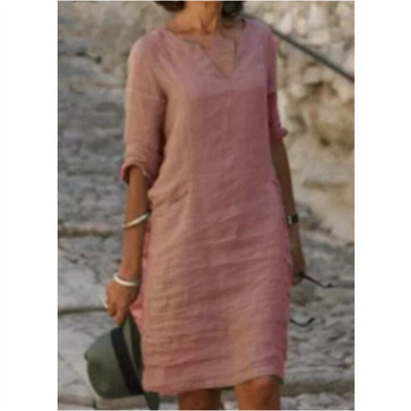GR | Midi Kleid - Stilvolles und Entspanntes Midikleid für Jeden Tag