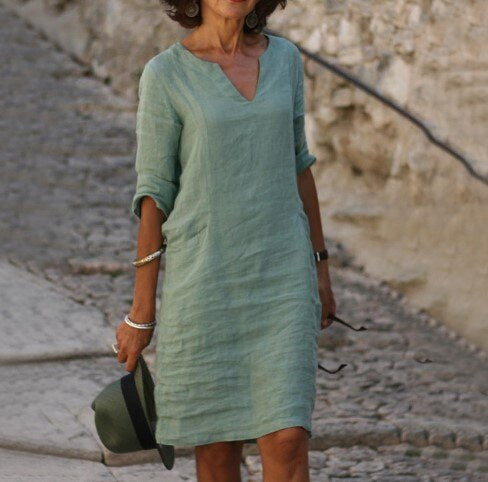 GR | Midi Kleid - Stilvolles und Entspanntes Midikleid für Jeden Tag