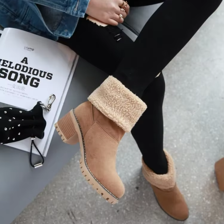 GR | Stylish Warm Leather Snow Boots
