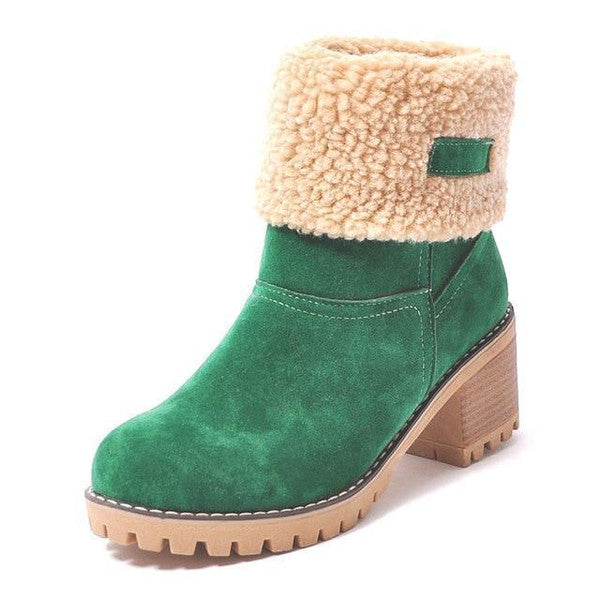 GR | Stylish Warm Leather Snow Boots
