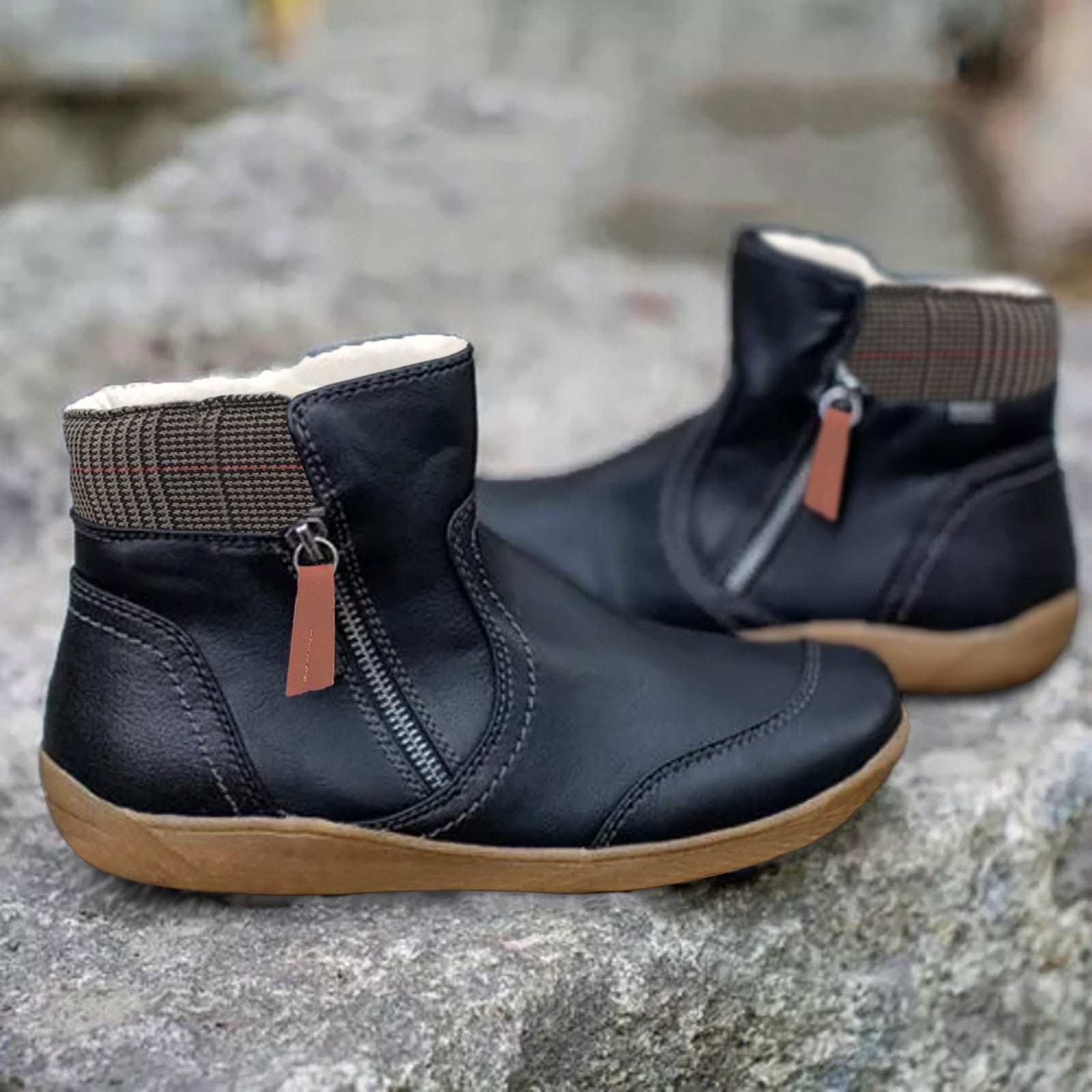 GR | Waterproof, orthopedic leather boots