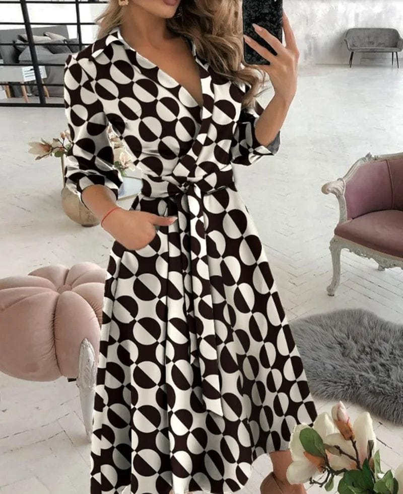 GR | Midi Kleid Elegantes Design Formelle & Abendmode