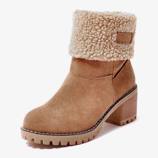 GR | Stylish Warm Leather Snow Boots