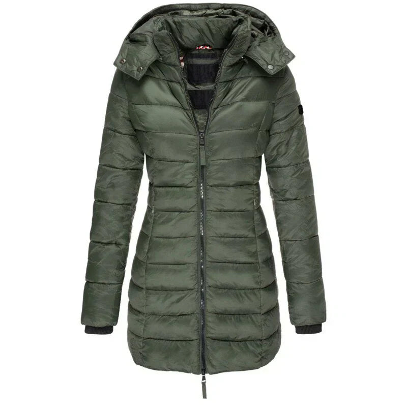 GR | Down jacket with hood and zipper