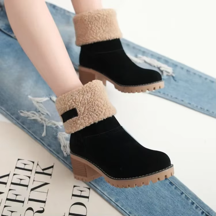 GR | Stylish Warm Leather Snow Boots