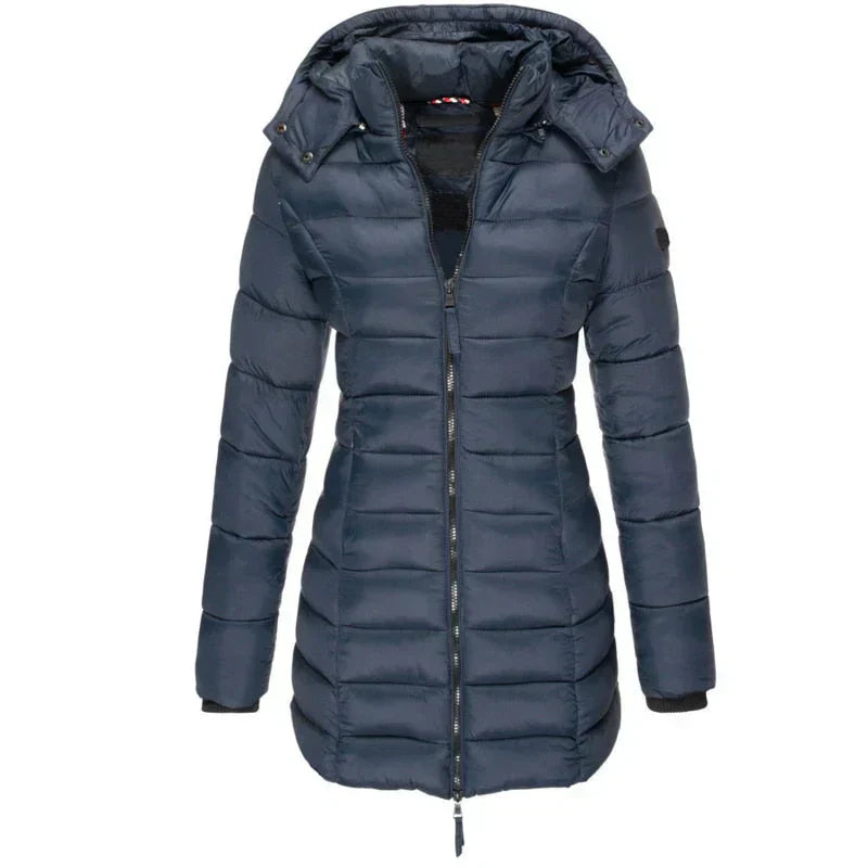 GR | Down jacket with hood and zipper