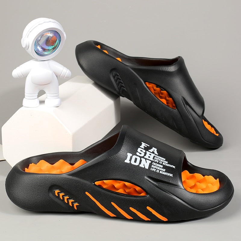 GR | Luxury Orthopedic Bath Slippers with Soft Footbed and Non-Slip Sole