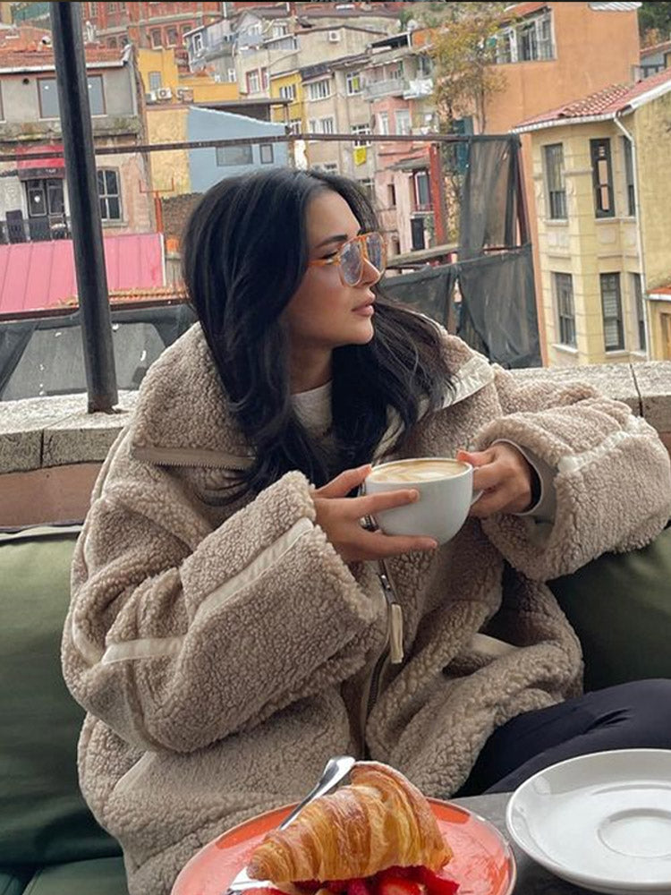 GR | Warm Teddy Winter Jacket for Women | Comfortable and Stylish