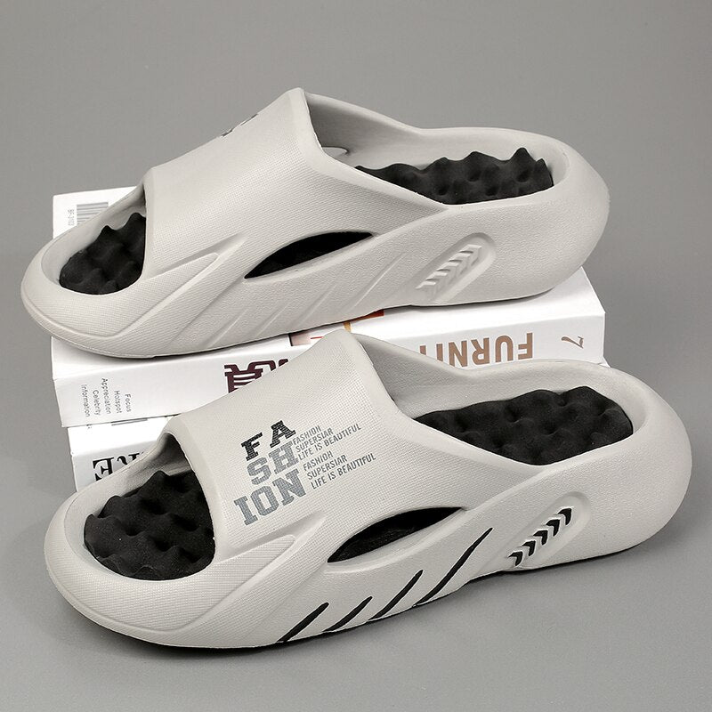 GR | Luxury Orthopedic Bath Slippers with Soft Footbed and Non-Slip Sole