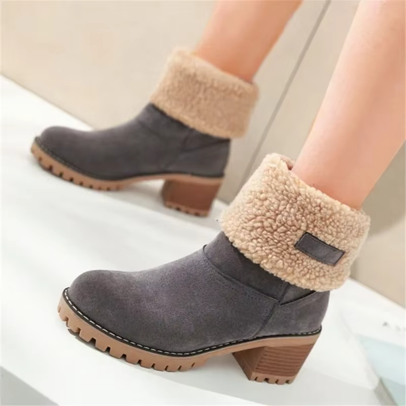 GR | Stylish Warm Leather Snow Boots
