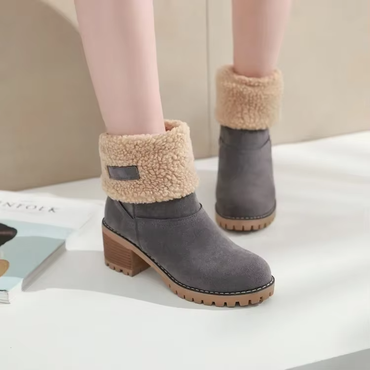 GR | Stylish Warm Leather Snow Boots