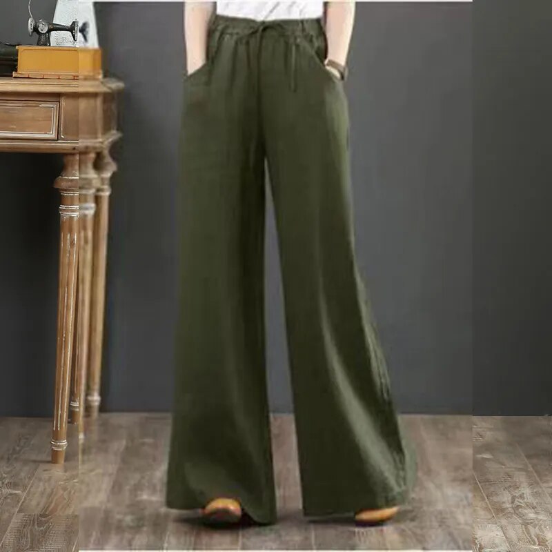 GR | Vielseitige Leinenhose für Damen in großen Größen