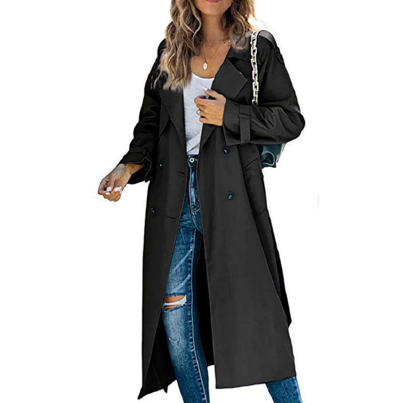 GR | Women's Long Trench Coat