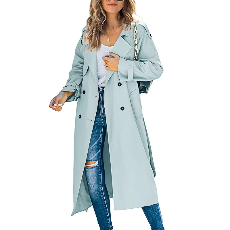 GR | Women's Long Trench Coat