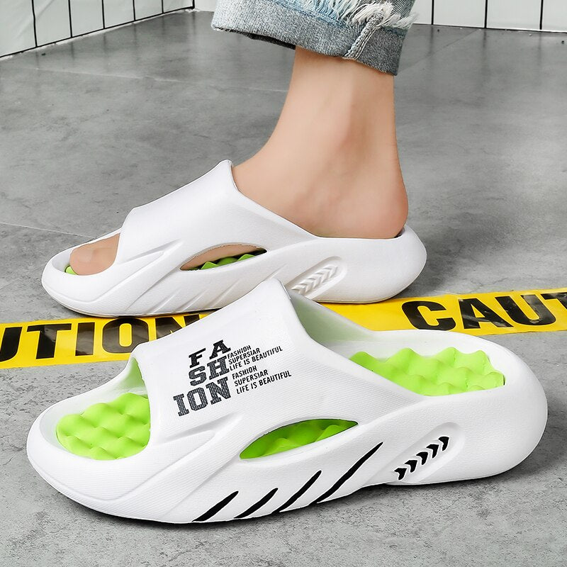 GR | Luxury Orthopedic Bath Slippers with Soft Footbed and Non-Slip Sole