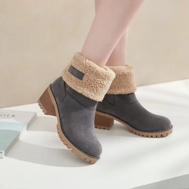 GR | Stylish Warm Leather Snow Boots