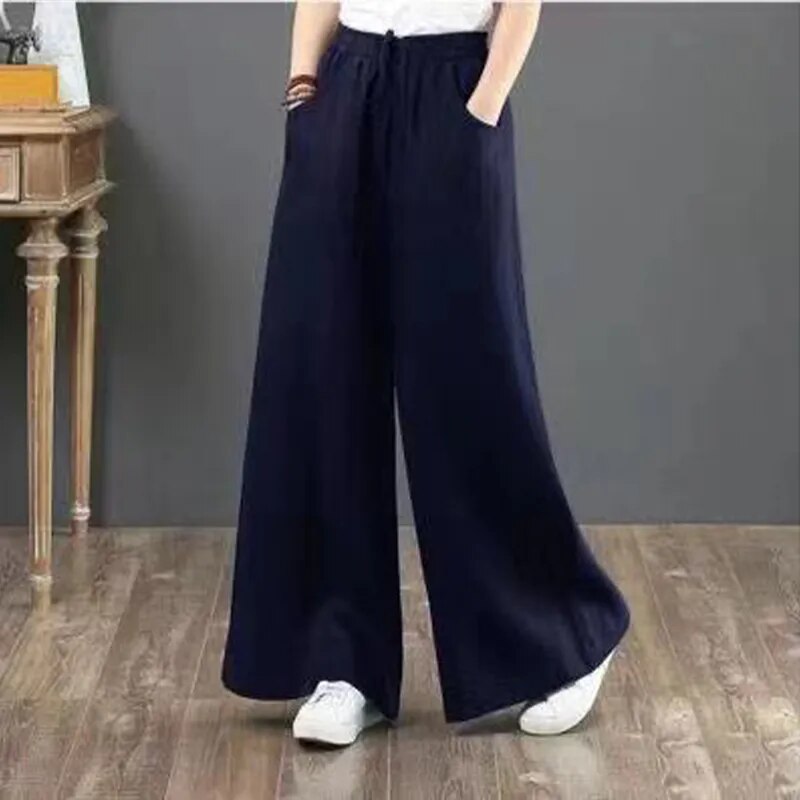 GR | Vielseitige Leinenhose für Damen in großen Größen