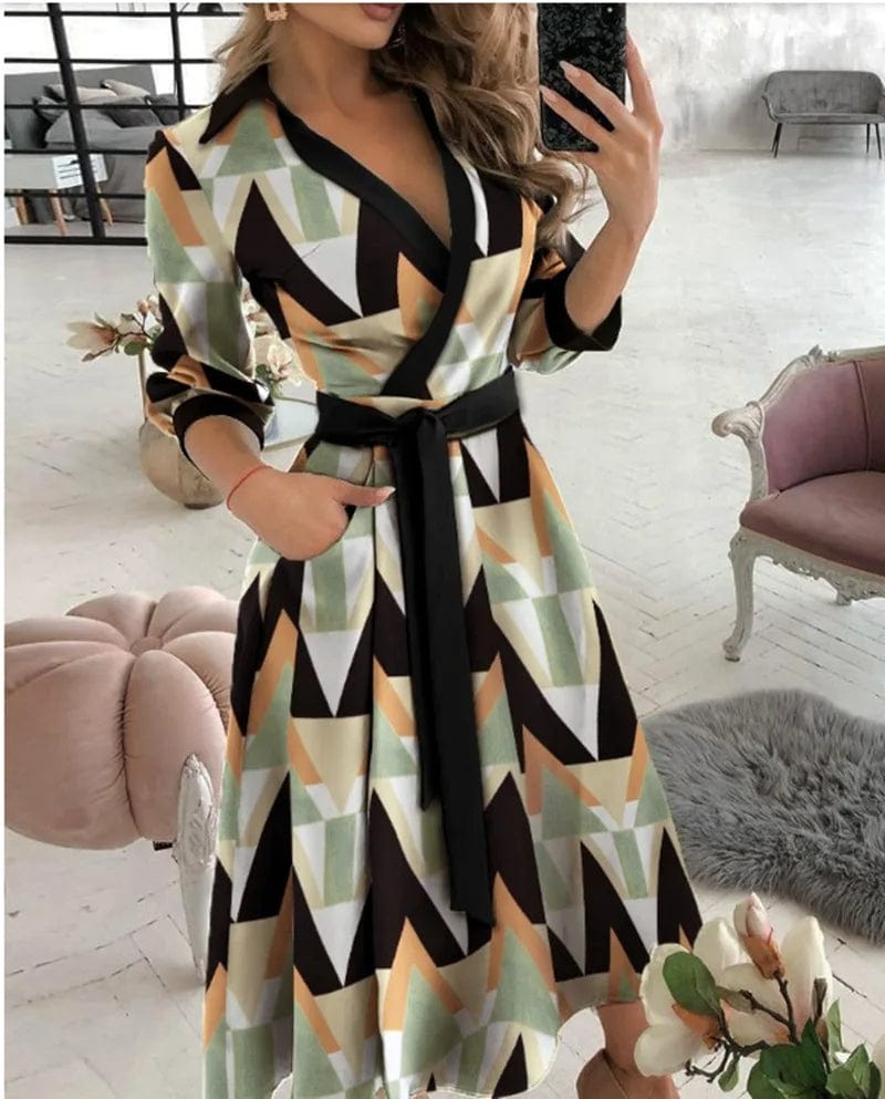 GR | Midi Kleid Elegantes Design Formelle & Abendmode