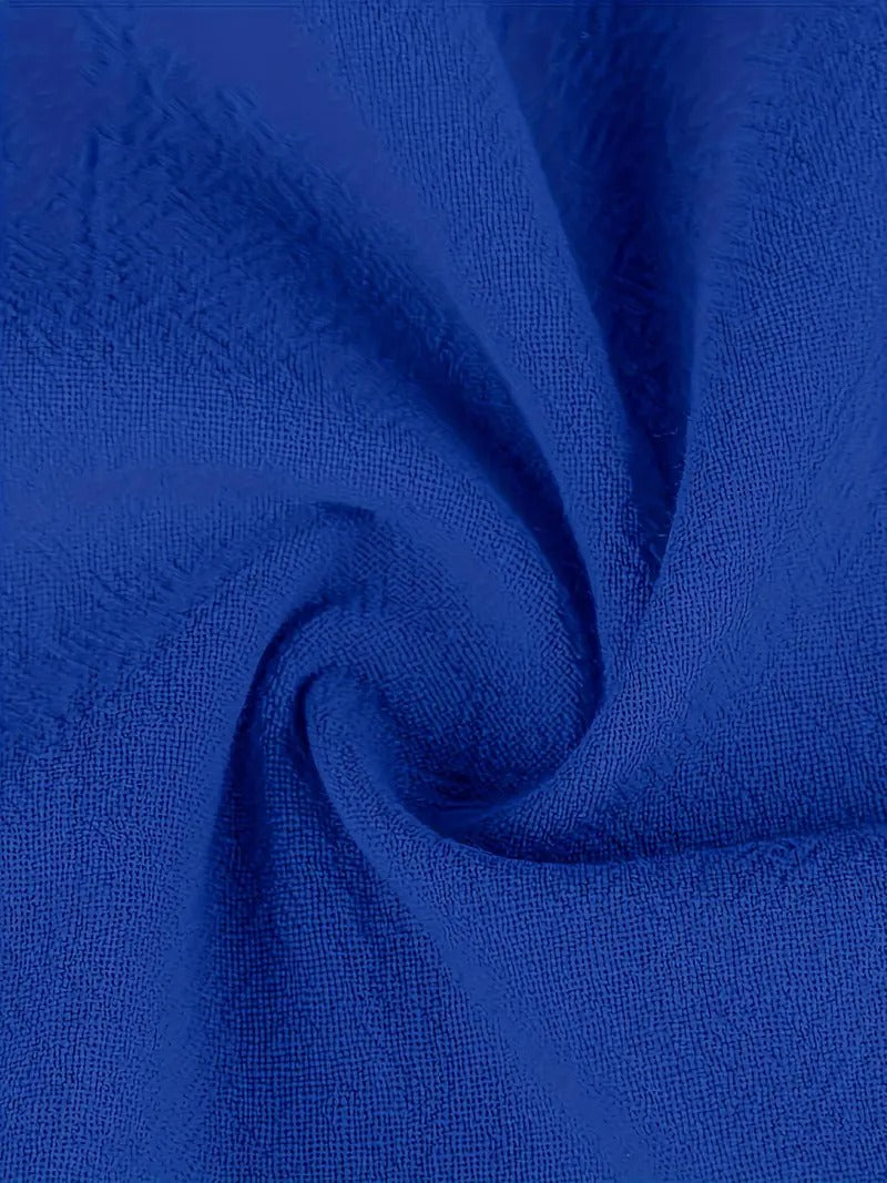 GR | Raffinierte Leinen Sommerkleid mit Praktischen Taschen