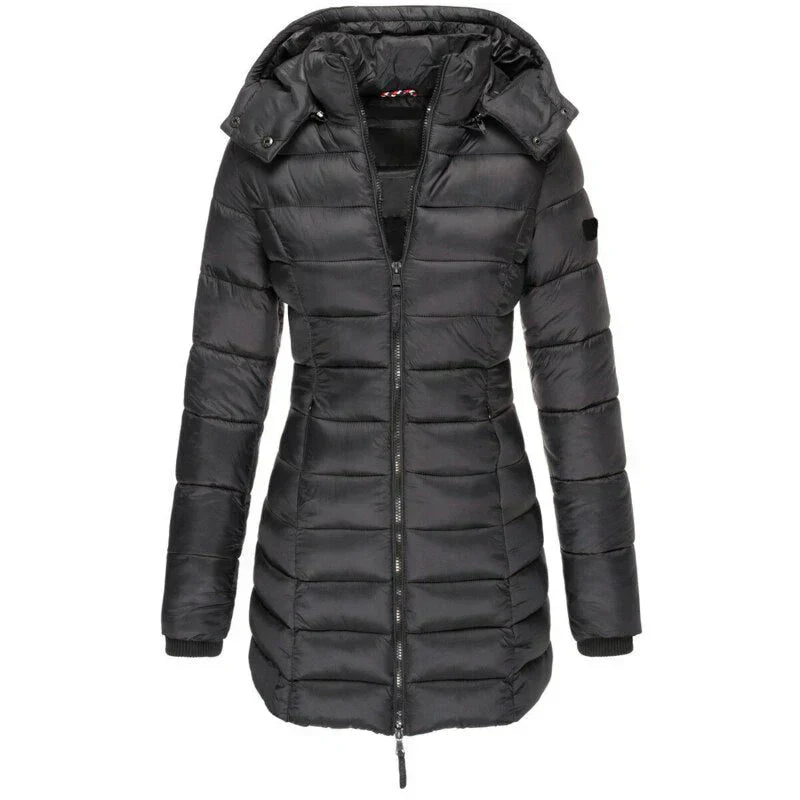 GR | Down jacket with hood and zipper