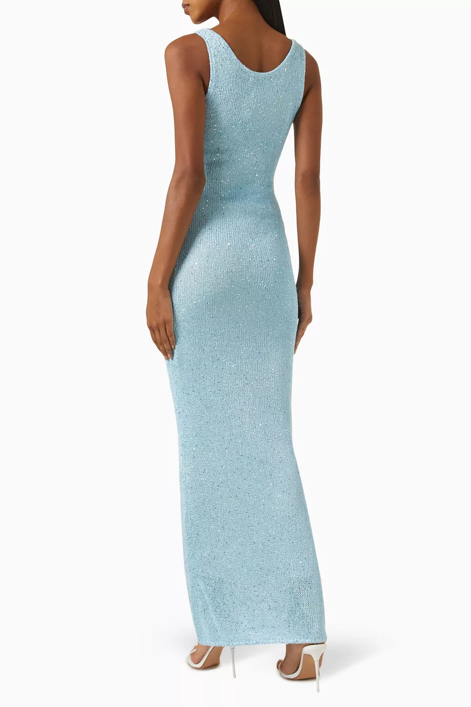 GR | Sequin Detail Maxi Dress Light Blue