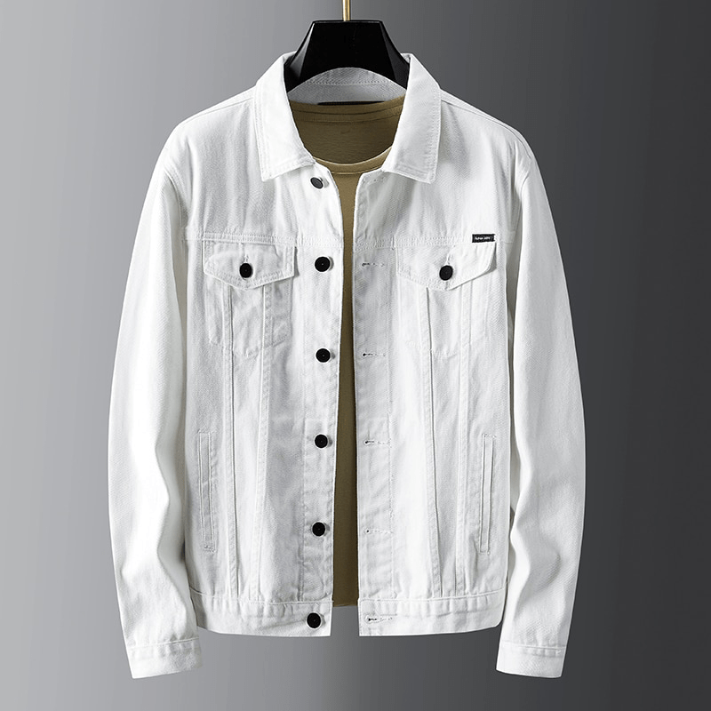 GR | Denim jacket, classic button-up, chest and welt pockets, robust casual wear