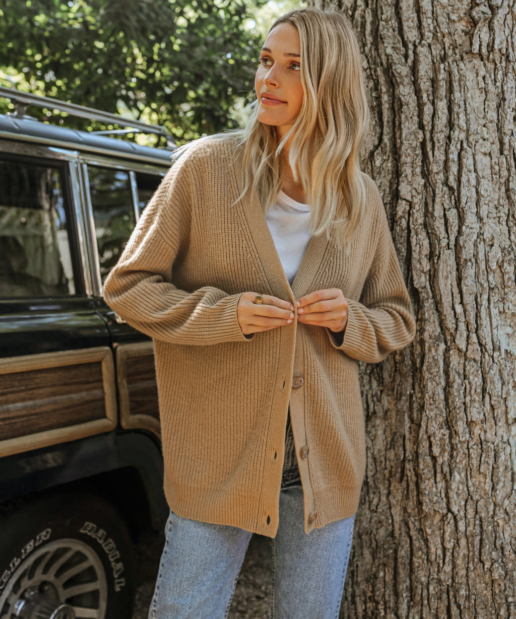 Kaschmir-Strickjacke
