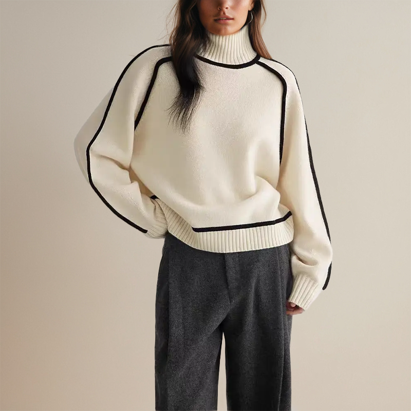 GR | Hoher Kragen Pullover