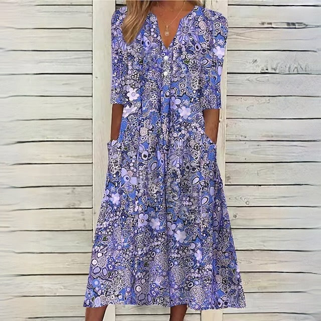 GR | Floral dress for fresh spring