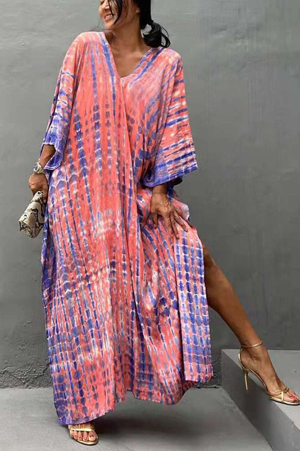 GR Freely – Lockeres Überwurfkleid im Batik-Boho-Stil