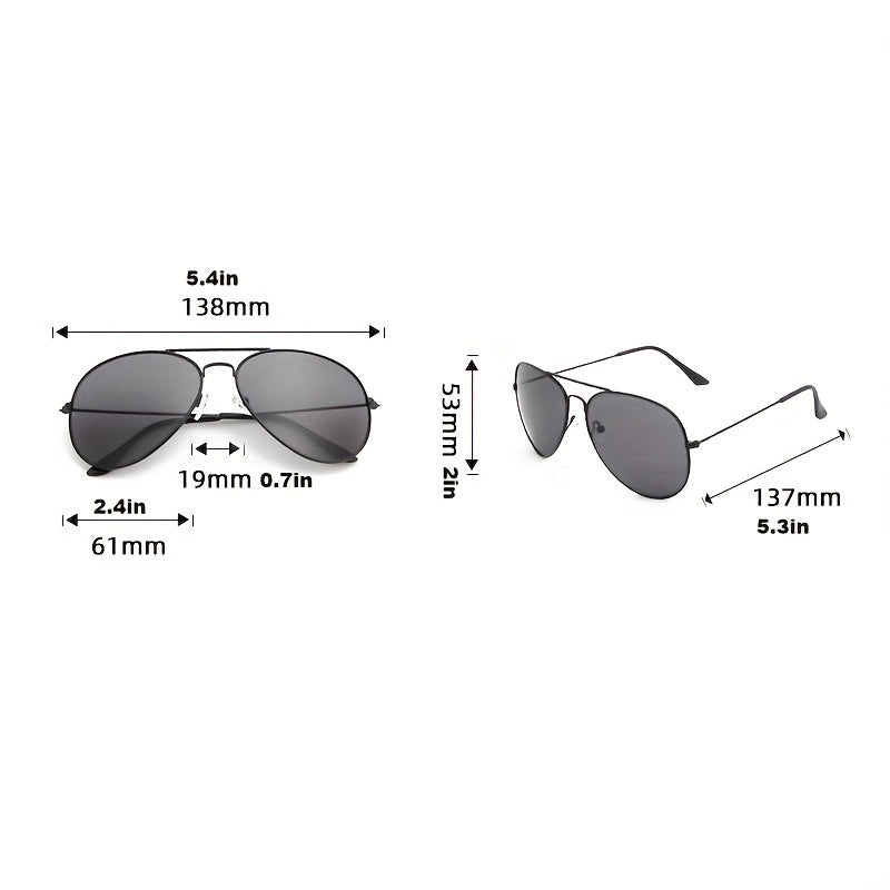 GR | Classic Aviator Sunglasses with Gold Frame for Women
