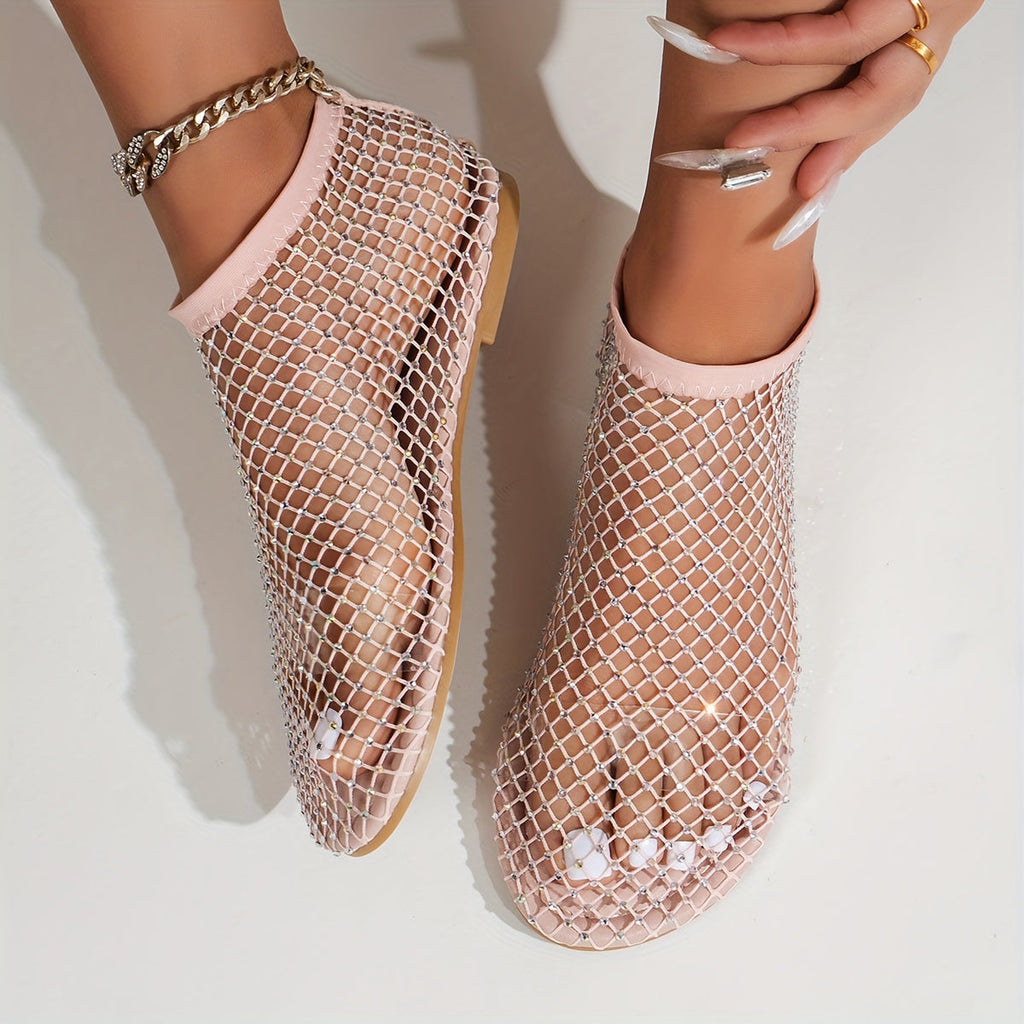 GR | Construction Strasa, Flat Shoes, Transparent Sandals for the Beach
